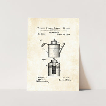 Coffee Percolator Patent Art Print