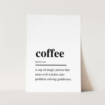 Coffee Noun Art Print