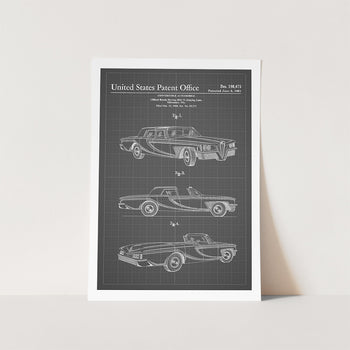 Convertible Autombile Patent Art Print