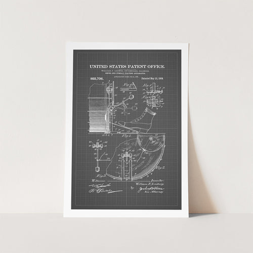 Drum and Cymbal Pedal Patent Art Print