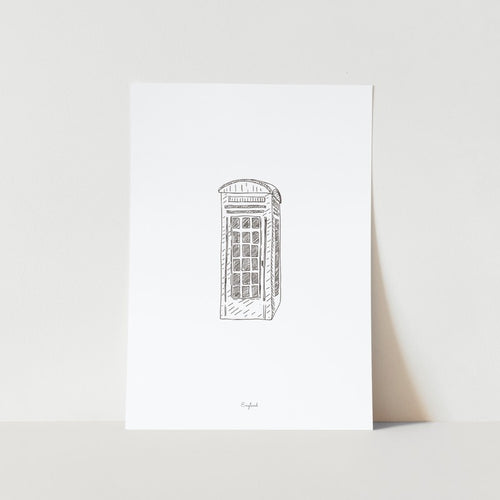 England Telephone Booth Travel Art Print