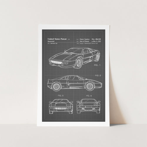 Ferrari 360 Patent Art Print