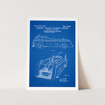 Fire Truck Patent Art Print