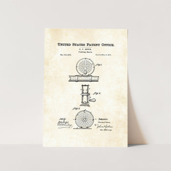 Fishing Reels Patent Art Print