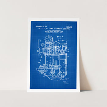 Ford Internal Combustion Engine Patent Art Print