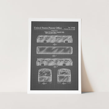 Motor Coach Patent Art Print