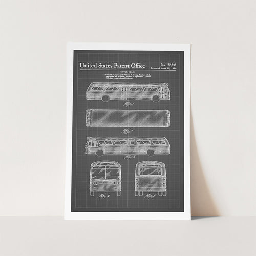 Motor Coach Patent Art Print