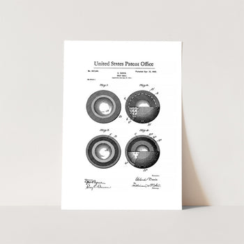 Golf Ball 1902 Patent Art Print