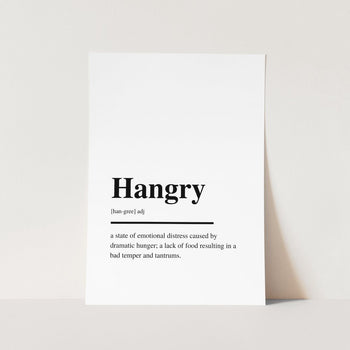 hangry wall art print