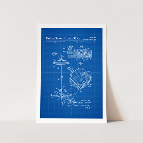 Hi-Hat Stand Patent Art Print