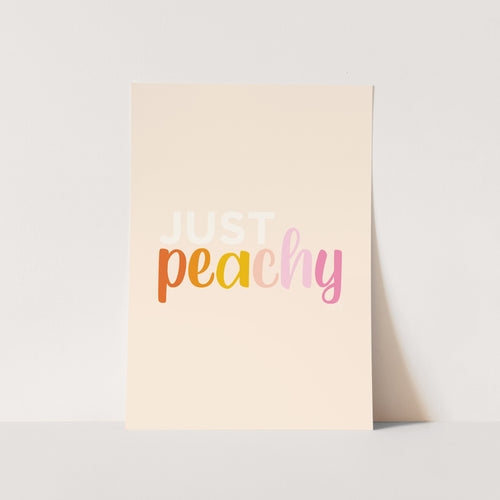 Just Peachy Art Print