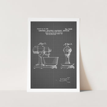 Kitchenaid Food Mixer Patent Art Print