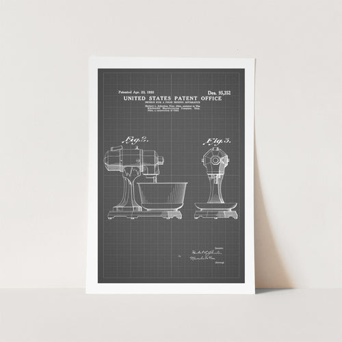 Kitchenaid Food Mixer Patent Art Print