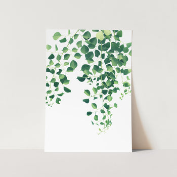 Leaf Waterfall Art Print