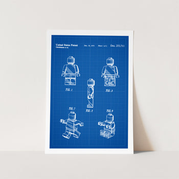 Lego Toy Figure Patent Art Print