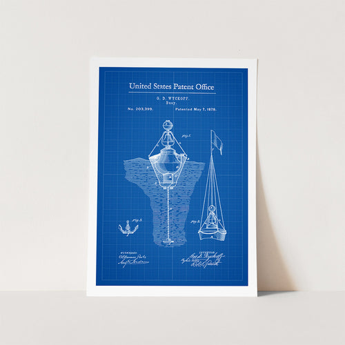Nautical Buoy Patent Art Print