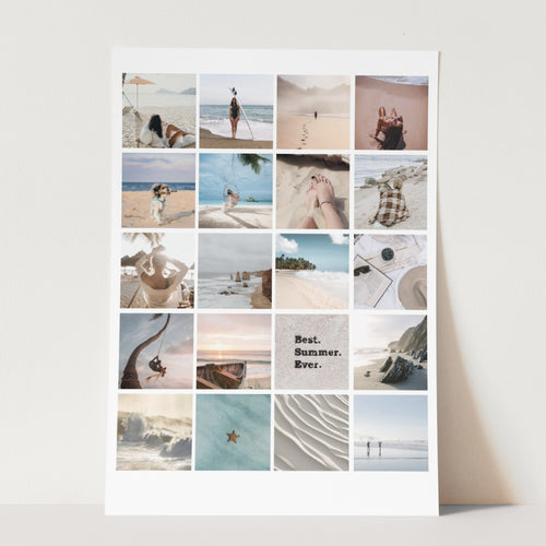 Photo Collage Poster - 20 Grid