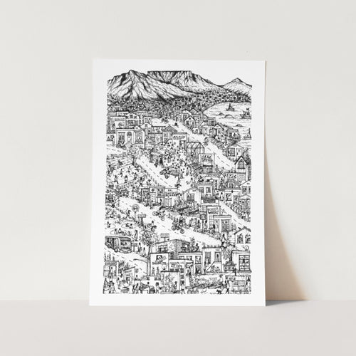 Post COVID Cape Town Art Print