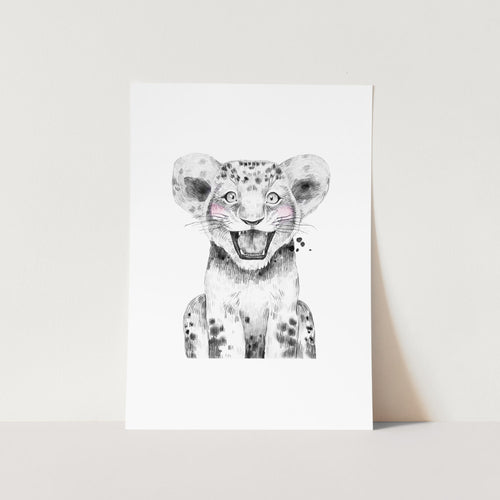 Safari Baby Lion Art Print
