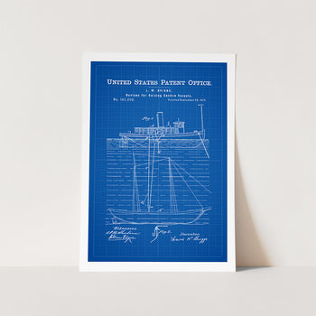 Salvage Ship Patent Art Print