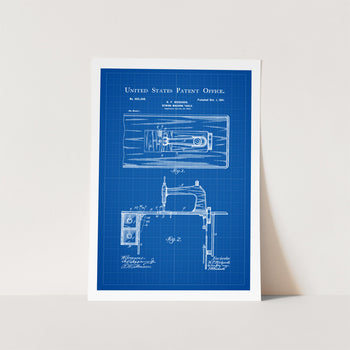 Sewing Machine Table Patent Art Print