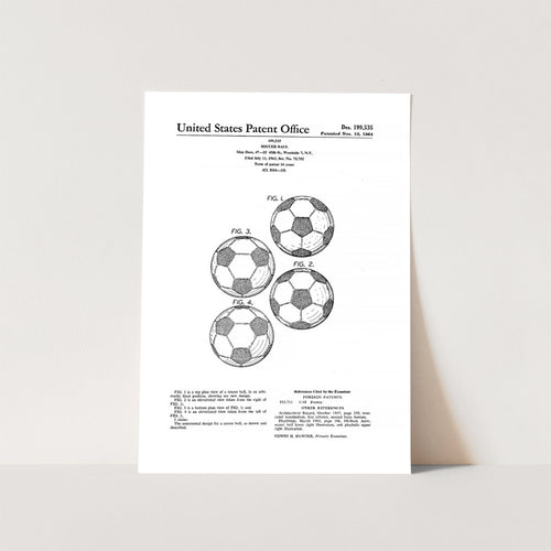 Soccer Ball Patent Art Print