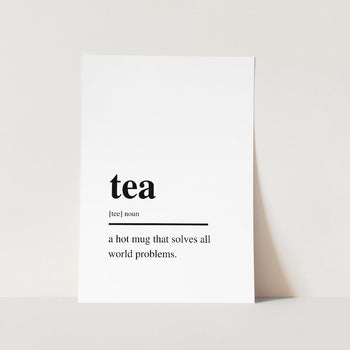 tea noun wall art print