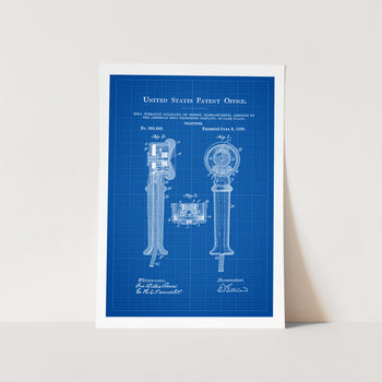 Telephone Patent Art Print