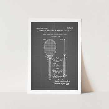 Tennis Racket Patent Art Print