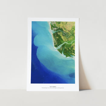 The Zambezi Aerial Art Print