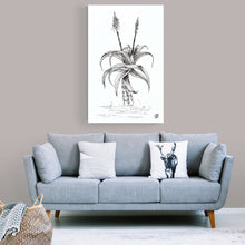 Load image into Gallery viewer, Aloe with 2 Flowers by Jenna Art Print
