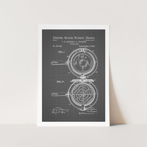 Waffle Iron Patent Art Print
