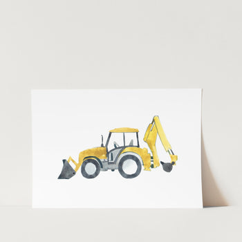Yellow Digger Art Print