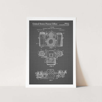 Camera Patent Art Print