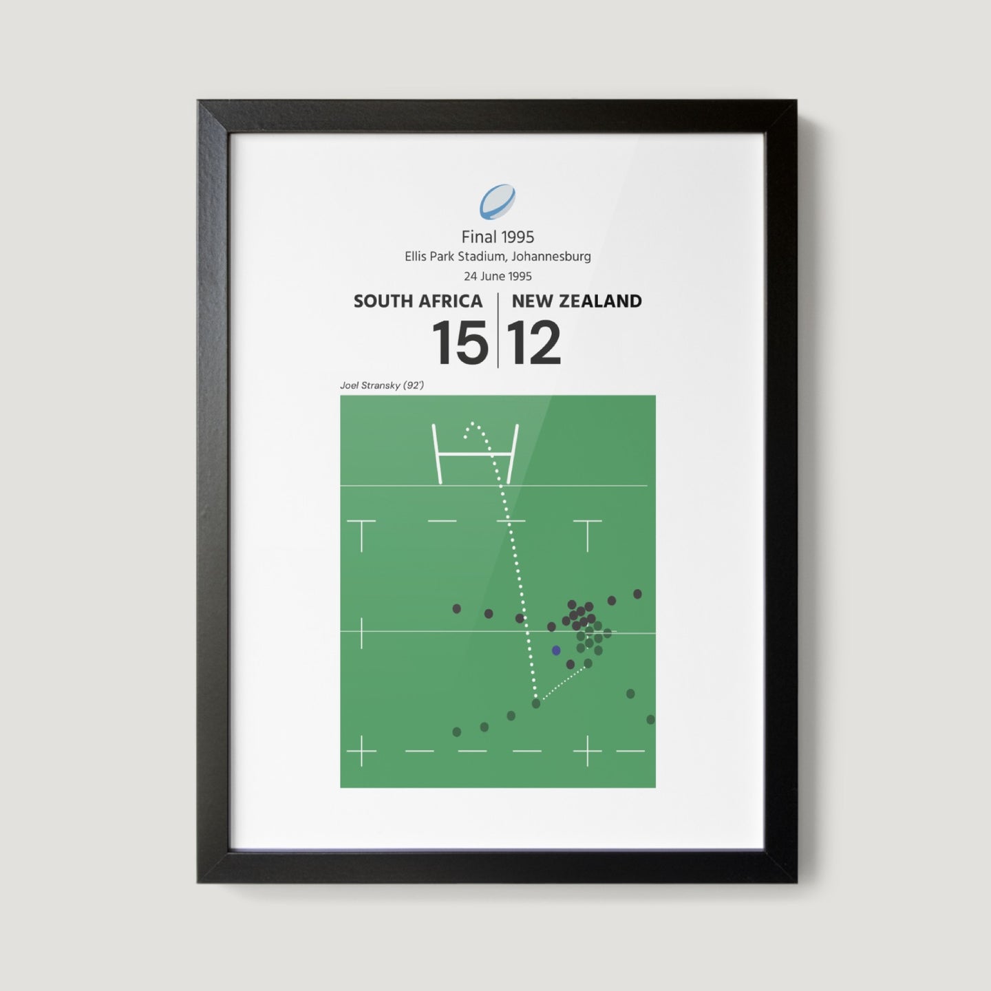 1995 Rugby World Cup Final Art Print