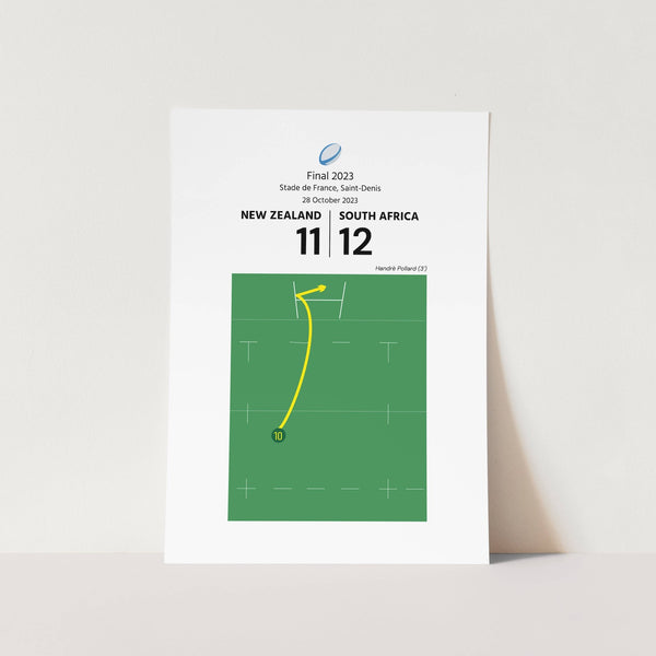 2023 Rugby World Cup Final Handrè Pollard 1 Art Print