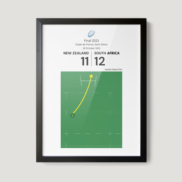 2023 Rugby World Cup Final Handrè Pollard 4 Art Print