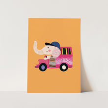 Load image into Gallery viewer, Happy Elephant Driver PFY Art Print