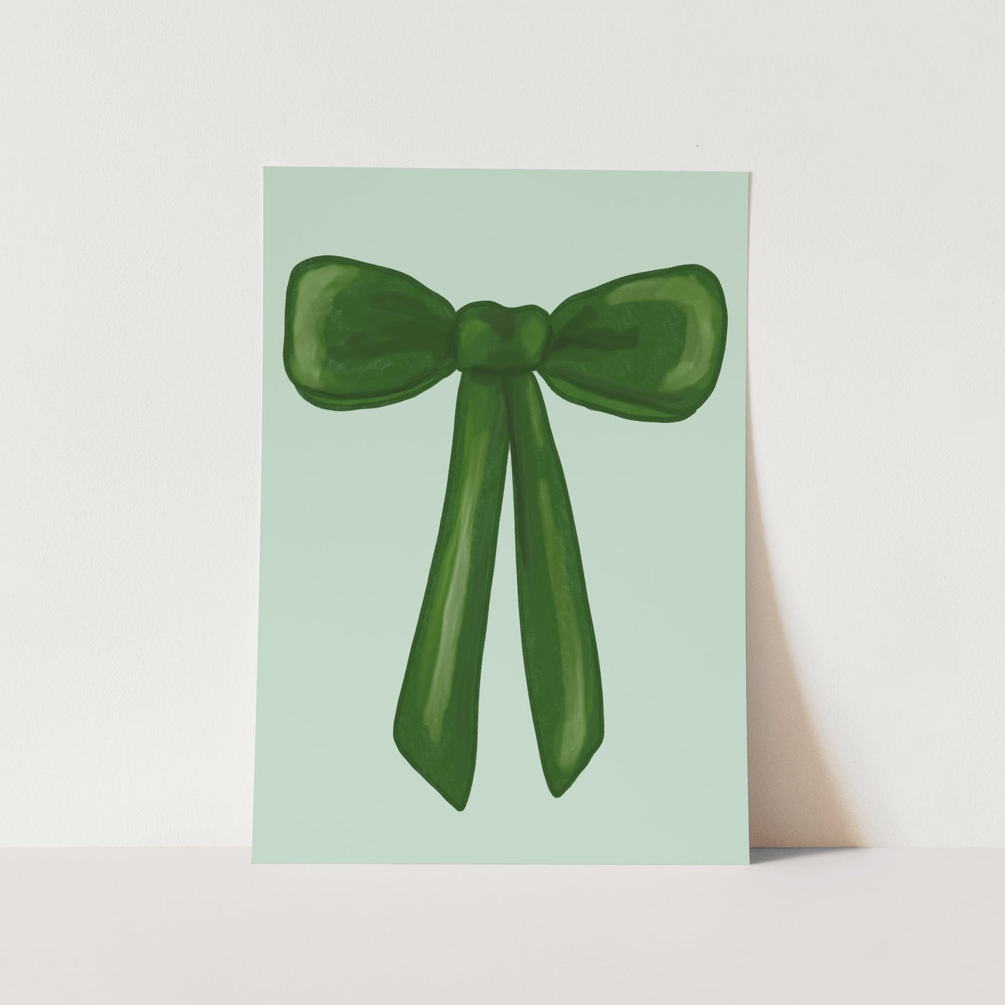 Emerald Ribbon Charm PFY Art Print