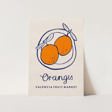 Load image into Gallery viewer, Oranges Valencia Fruit Market PFY Art Print
