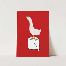 Load image into Gallery viewer, Silly Goose - Toilet Paper Red PFY Art Print