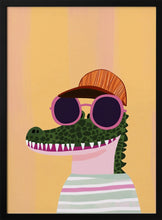 Load image into Gallery viewer, Cool Crocodile in Sunglasses PFY Art Print