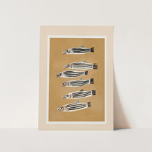 Load image into Gallery viewer, Striped Fish Parade PFY Art Print