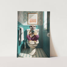 Load image into Gallery viewer, Bathroom Meerkat PFY Art Print