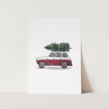 Load image into Gallery viewer, Red Christmas Car PFY Art Print