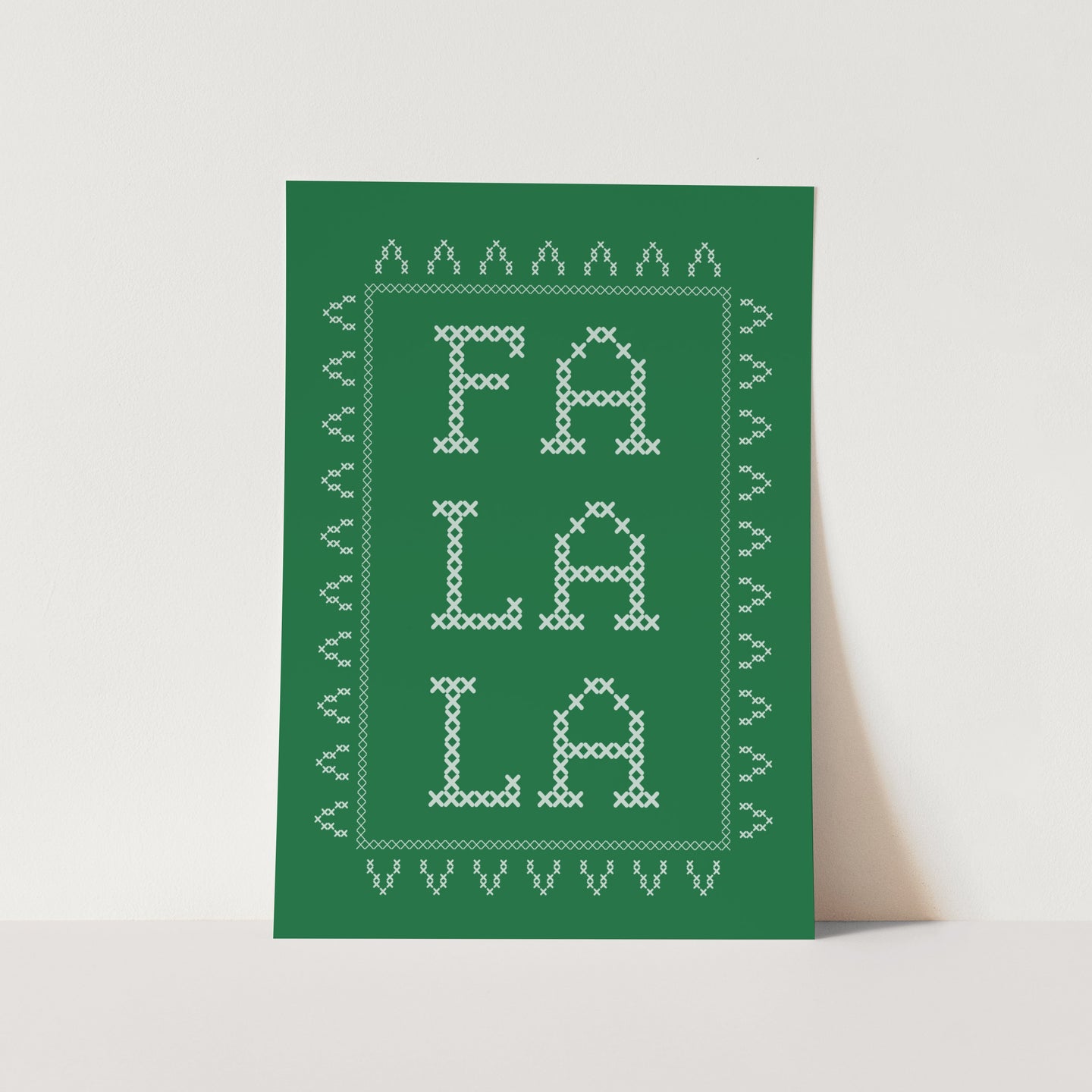 Fa La La - Cross Stitch PFY Art Print