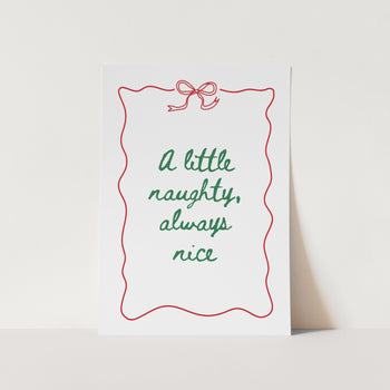 Naughty or Nice PFY Art Print