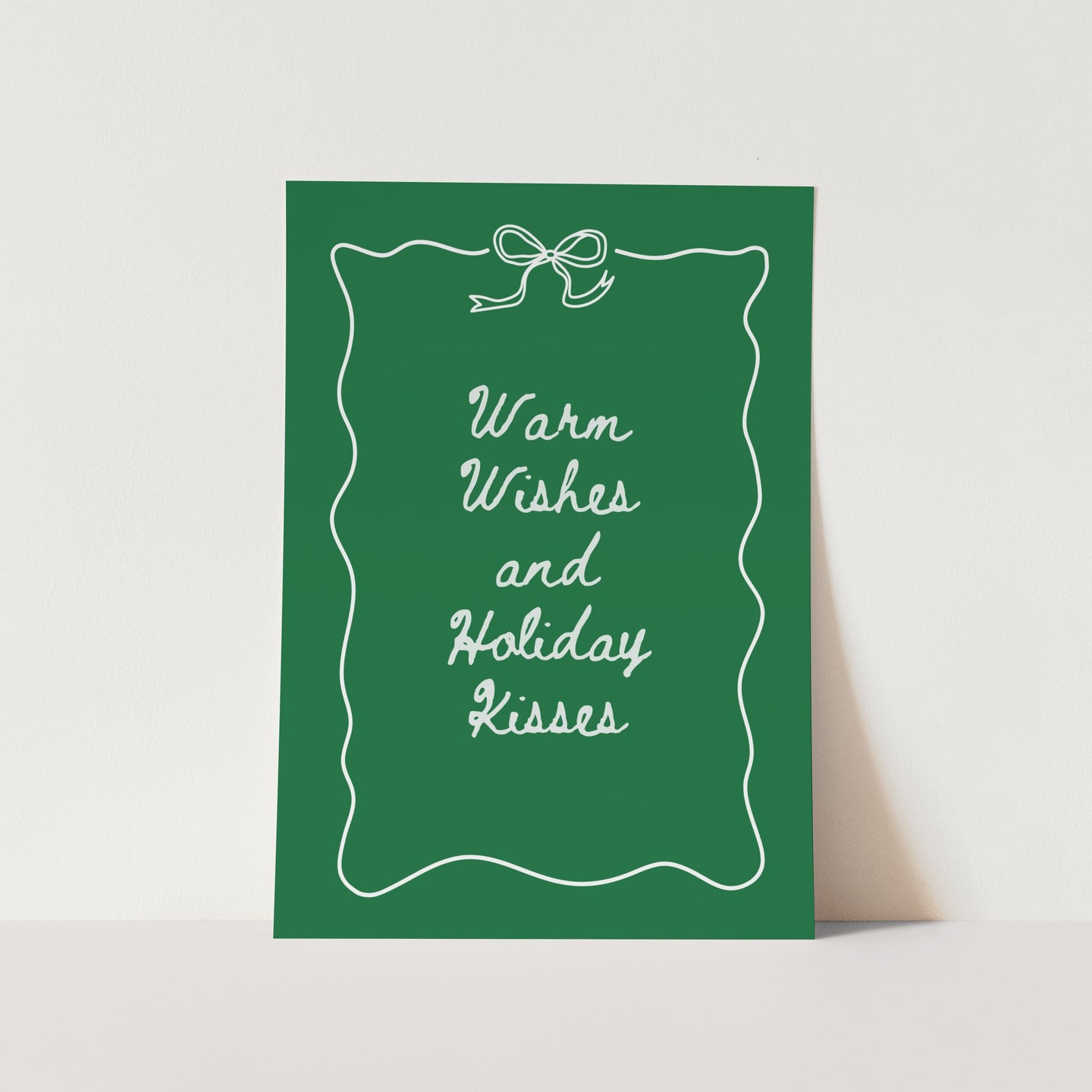 Warm Wishes and Holiday Kisses PFY Art Print