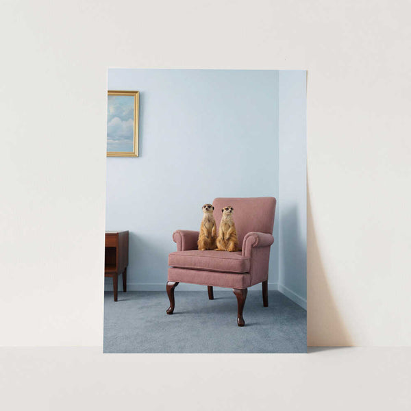 Two Meerkats PFY Art Print