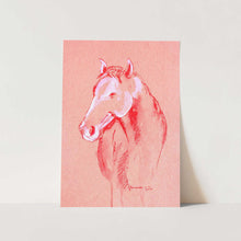 Load image into Gallery viewer, Red Horse Sketch PFY Art Print